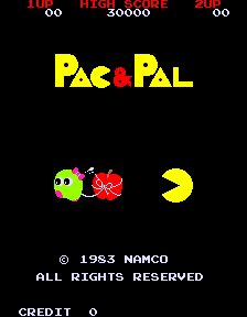 Pac & Pal Title Screen